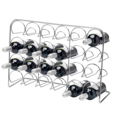 Pisa 24 Bottle Wine Rack – Chrome